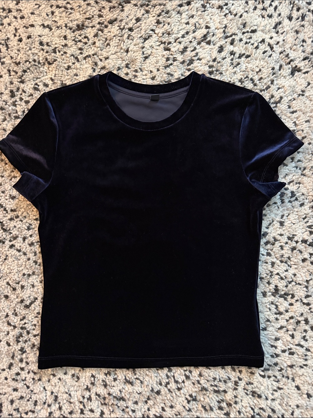 Uniqlo Navy Velvet Tee